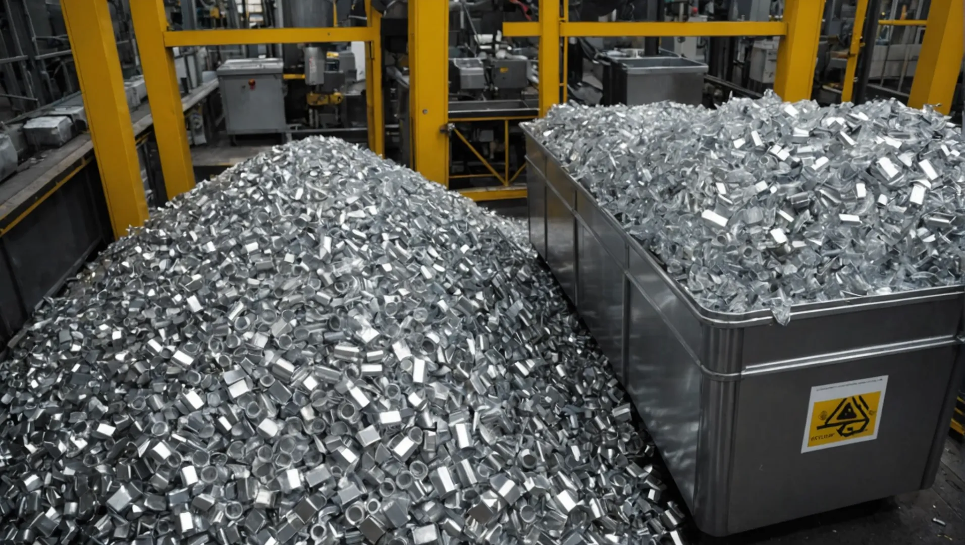 Comparison of aluminum and plastic recycling processes.