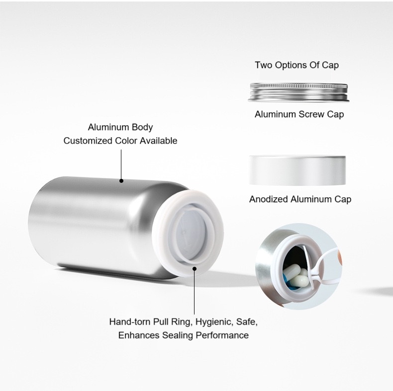 Aluminum Supplement Bottle 5