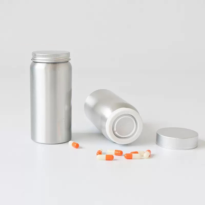 Aluminum Nutrition Supplement Bottle