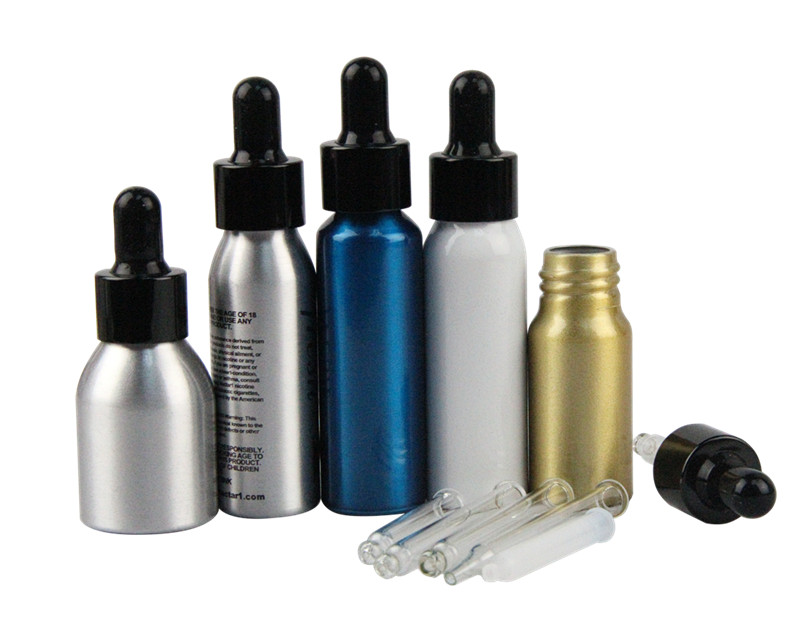 Aluminum dropper bottle