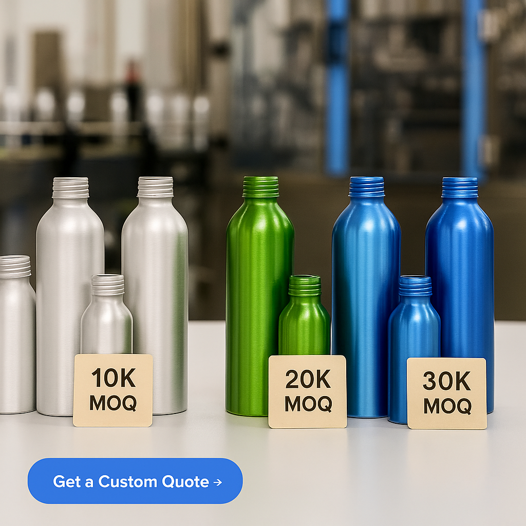 What’s the Minimum Order Quantity (MOQ) for Printed Aluminum Bottles-And Why